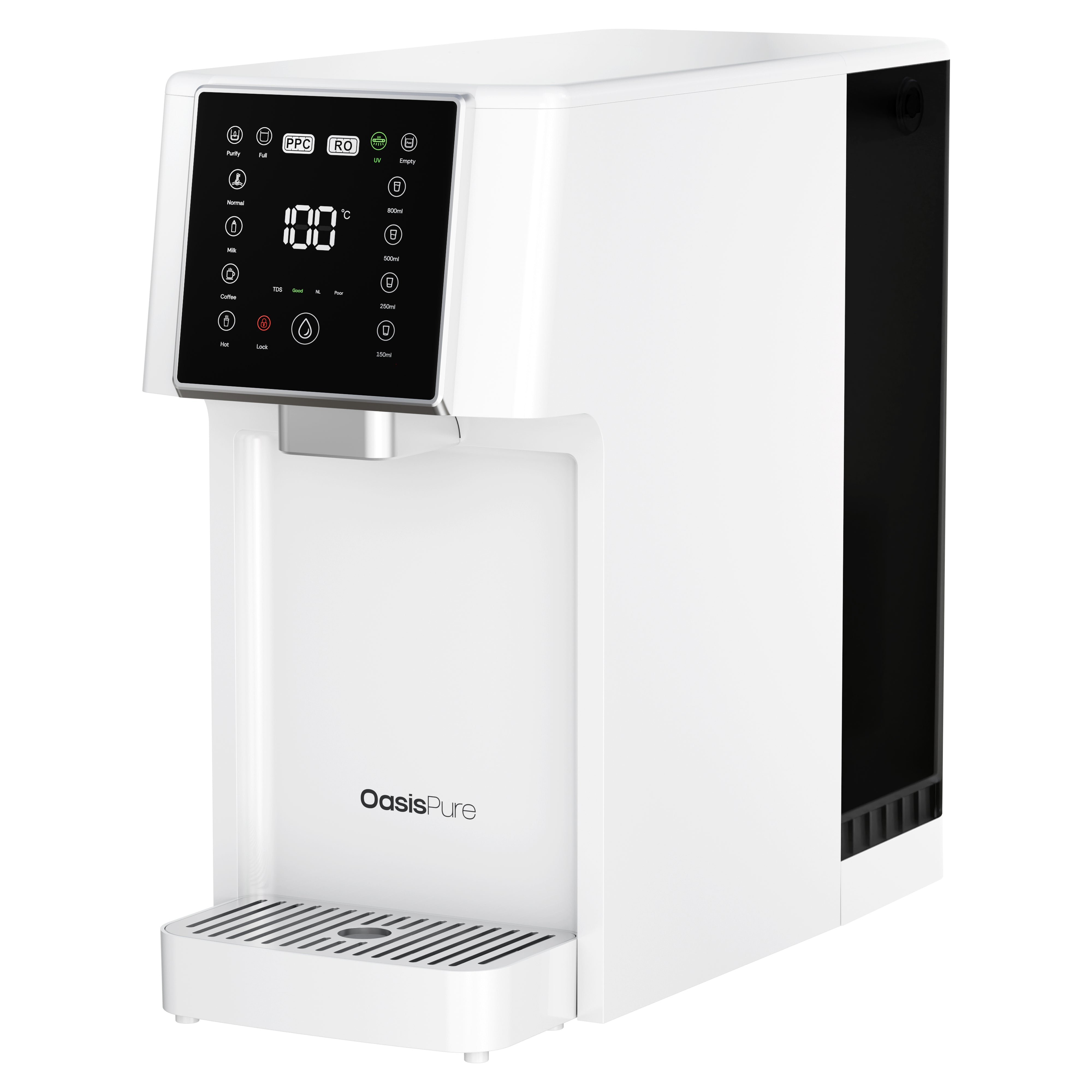 OasisPure FreshGo Flex Umkehrosmoseanlage – Kompakte Tisch-Wasseraufbereitung mit externem Wassertank